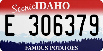 ID license plate E306379