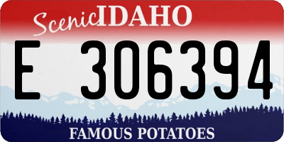 ID license plate E306394