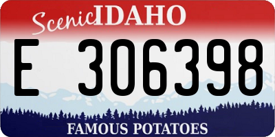 ID license plate E306398