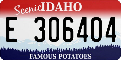 ID license plate E306404