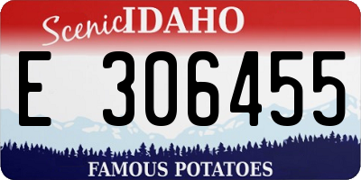 ID license plate E306455