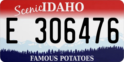 ID license plate E306476