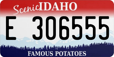 ID license plate E306555