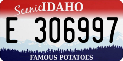 ID license plate E306997