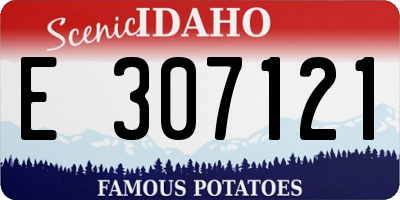ID license plate E307121