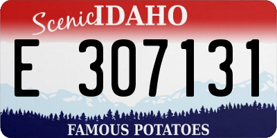 ID license plate E307131