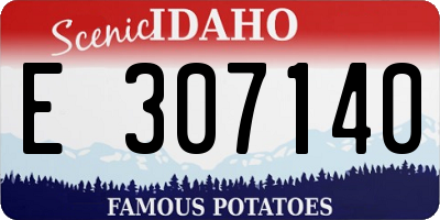 ID license plate E307140