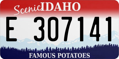 ID license plate E307141