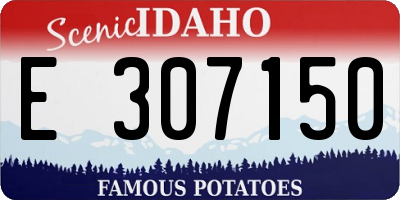 ID license plate E307150