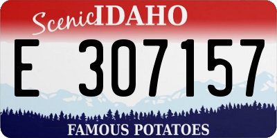 ID license plate E307157