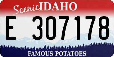 ID license plate E307178