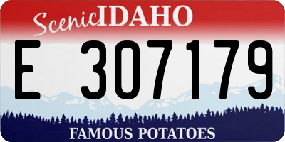 ID license plate E307179