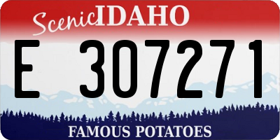 ID license plate E307271