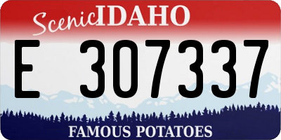 ID license plate E307337