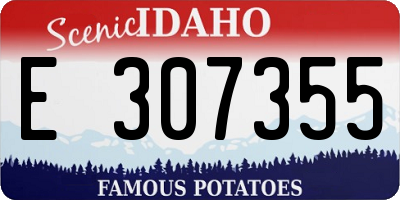 ID license plate E307355