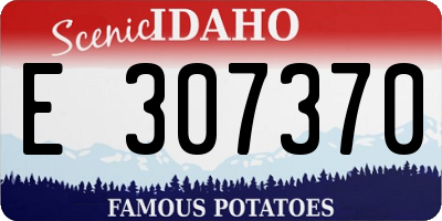 ID license plate E307370