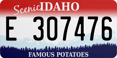 ID license plate E307476