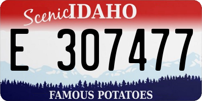 ID license plate E307477