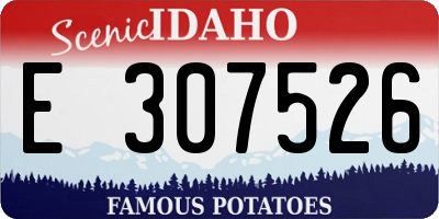 ID license plate E307526