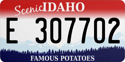 ID license plate E307702