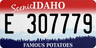 ID license plate E307779