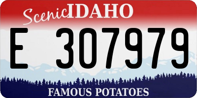 ID license plate E307979