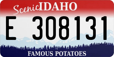ID license plate E308131