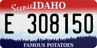 ID license plate E308150