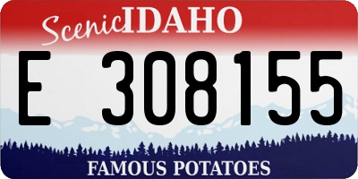 ID license plate E308155