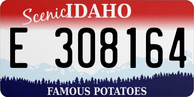 ID license plate E308164
