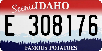 ID license plate E308176