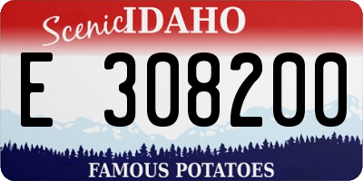 ID license plate E308200