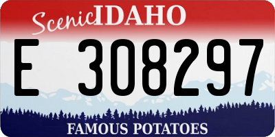 ID license plate E308297