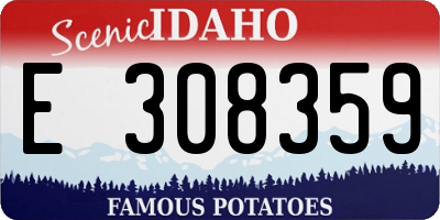 ID license plate E308359