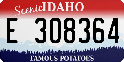 ID license plate E308364