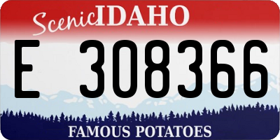 ID license plate E308366