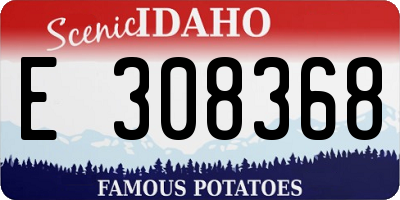 ID license plate E308368