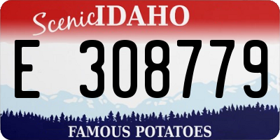ID license plate E308779