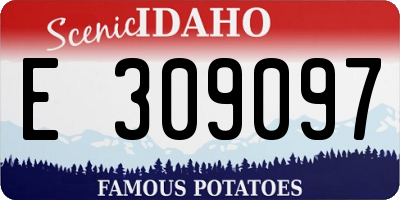 ID license plate E309097