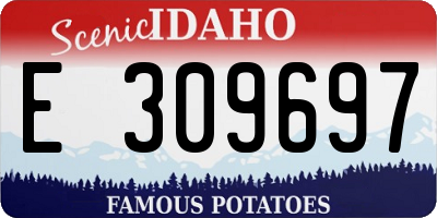 ID license plate E309697