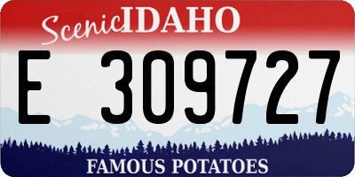 ID license plate E309727