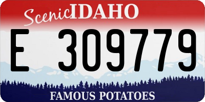 ID license plate E309779