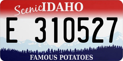 ID license plate E310527