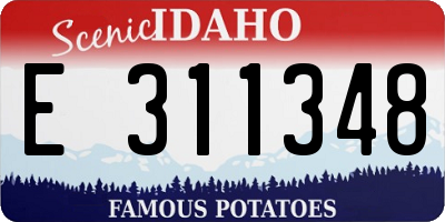 ID license plate E311348