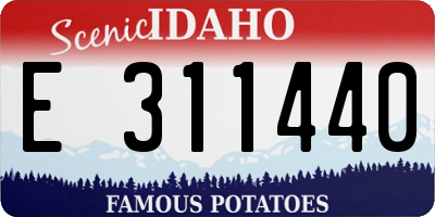 ID license plate E311440