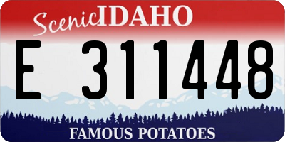 ID license plate E311448