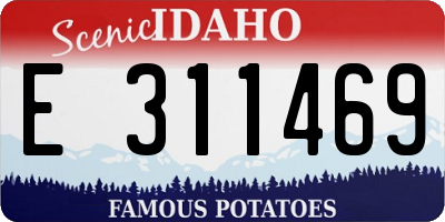 ID license plate E311469