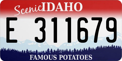 ID license plate E311679