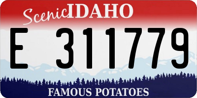 ID license plate E311779