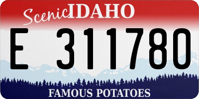 ID license plate E311780